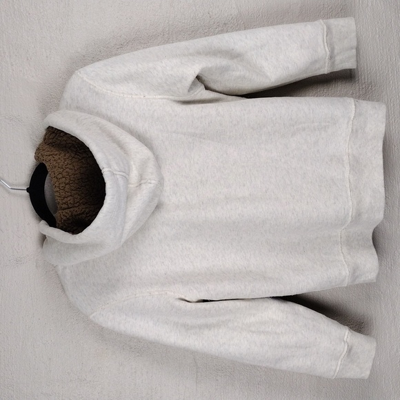 Children's Place Oatmeal Multicolored Striped Hooded Long Sleeve Zip Up Jacket - Picture 11 of 12